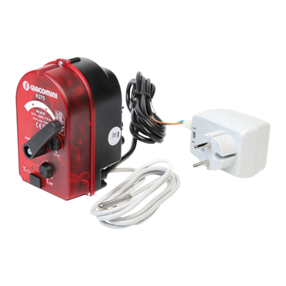 Giacomini K275Y002 Instrucciones