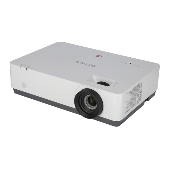 Sony VPL-EW578 Manual De Referencia