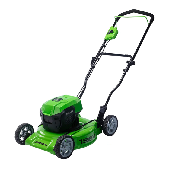 GreenWorks Powerall LME476 Manuales