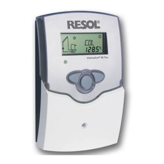Resol DeltaSol BS Plus Manual Para El Instalador Especializado