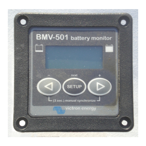 Victron energy BMV-501 Manual De Instrucciones