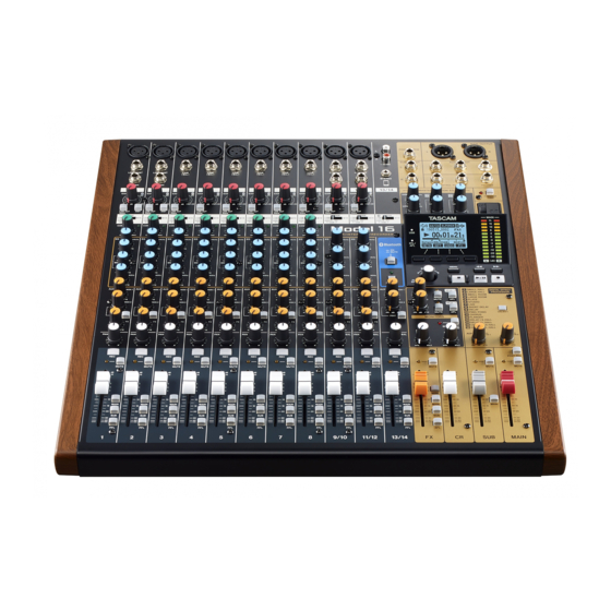 Tascam 16 Manual Del Usuario