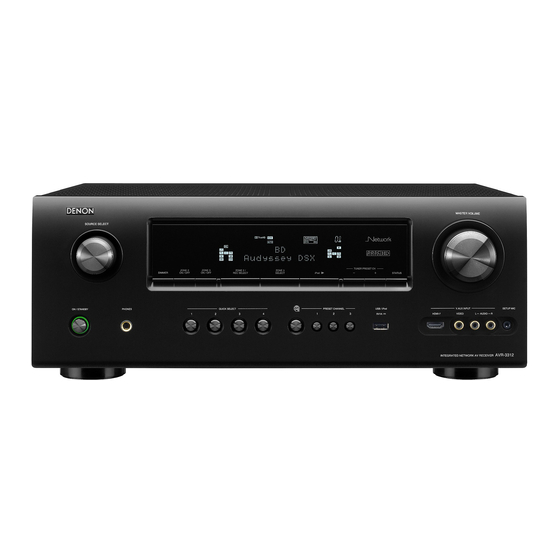 Denon AVR-3312 Manual Del Usuario