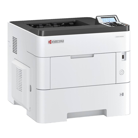 Kyocera ECOSYS PA6000x Guía Rápida