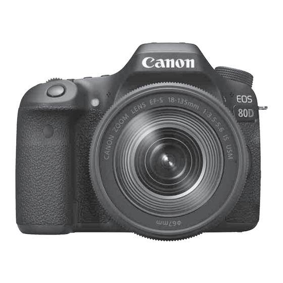 Canon EOS 80D Manual De Instrucciones