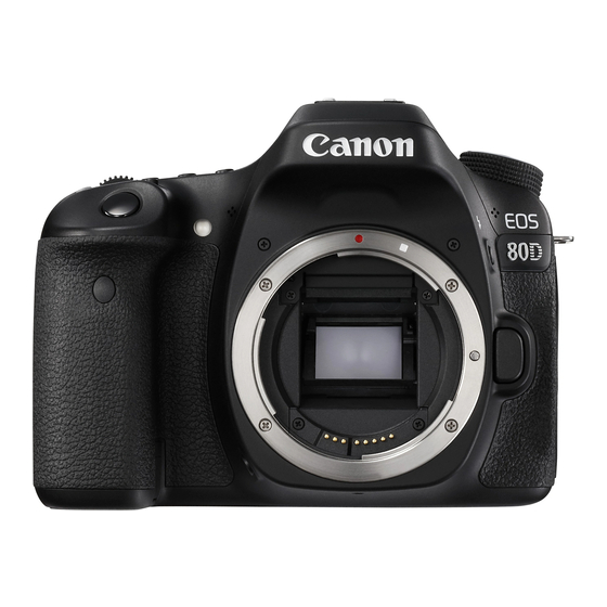 Canon EOS 80D Manual De Instrucciones