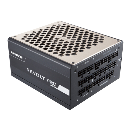 Phanteks REVOLT PH-850GC Manuales