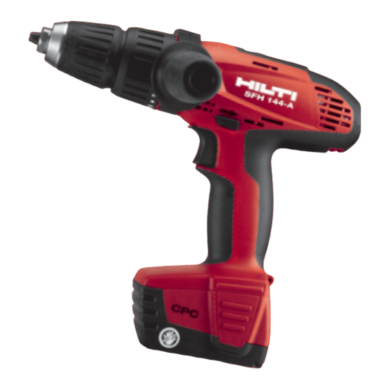 Hilti SFH 144-A Manuales