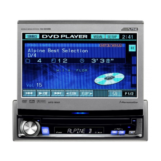 Alpine IVA-D310R Manual De Operación