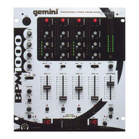 Gemini BPM1000 Manual De Instrucciones