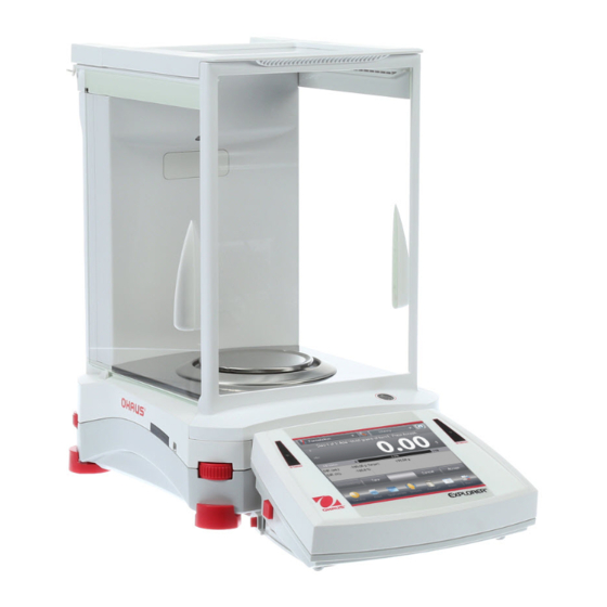 OHAUS Explorer Guía Rápida