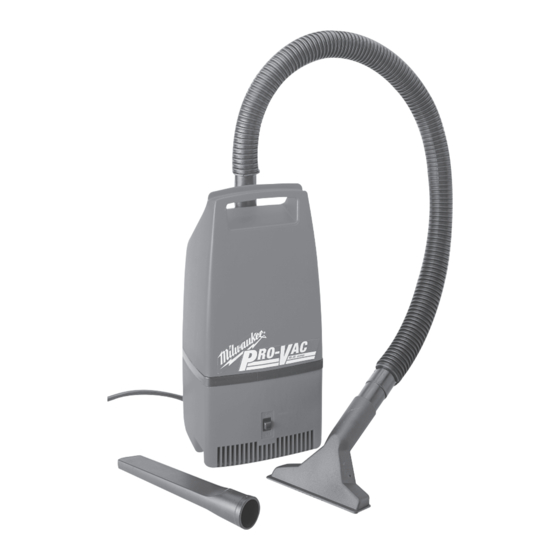 Milwaukee Pro-Vac 8934 Manual Del Operador