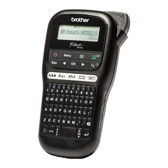 Brother P-touch H110 Manuales