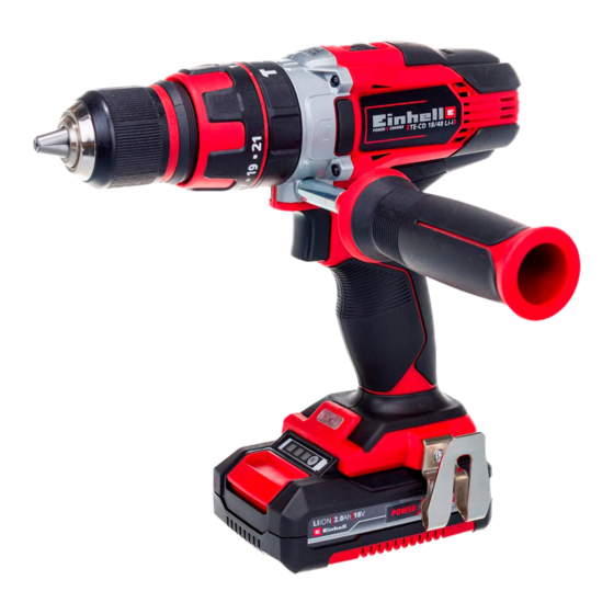 EINHELL TE-CD 18/48 Li-i-Solo 45.139.35 Manual De Instrucciones Original