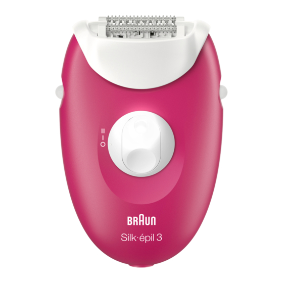 Braun Silk-epil 3 3-410 Manual Del Usuario