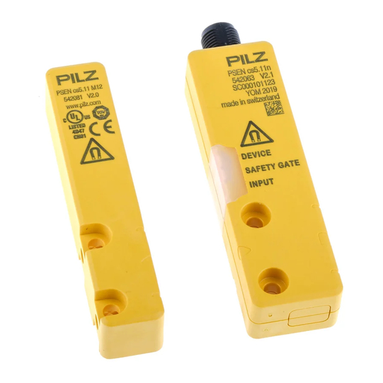 Pilz PSEN cs5.11 M12/8 Manual De Instrucciones