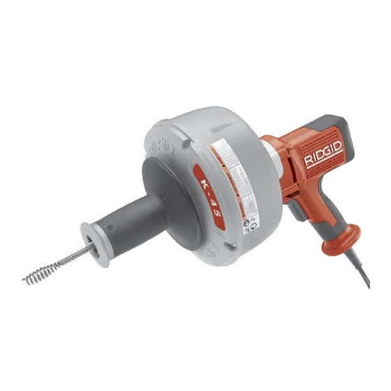 RIDGID K-45 Manual Del Usuario