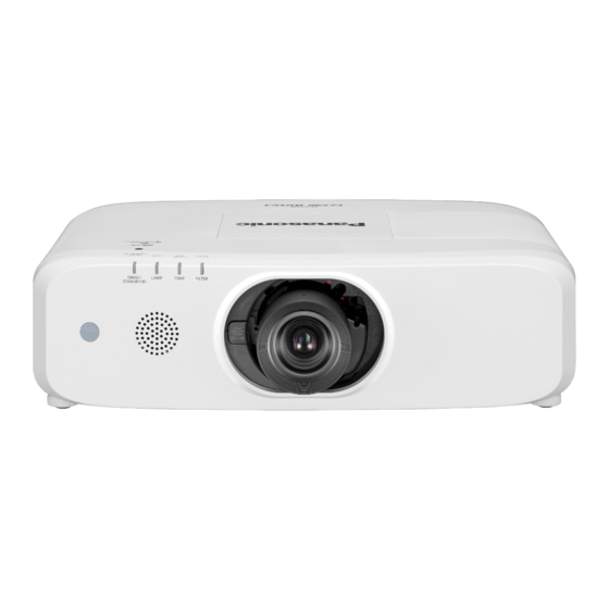 Panasonic PT-EZ590 Instrucciones De Operación