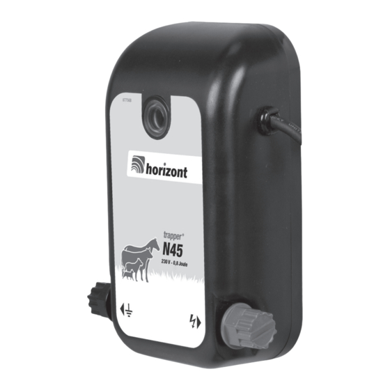 Horizont trapper N45 Instrucciones De Servicio