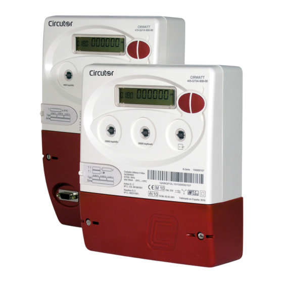 Circutor CIRWATT B 400 Manual De Instrucciones