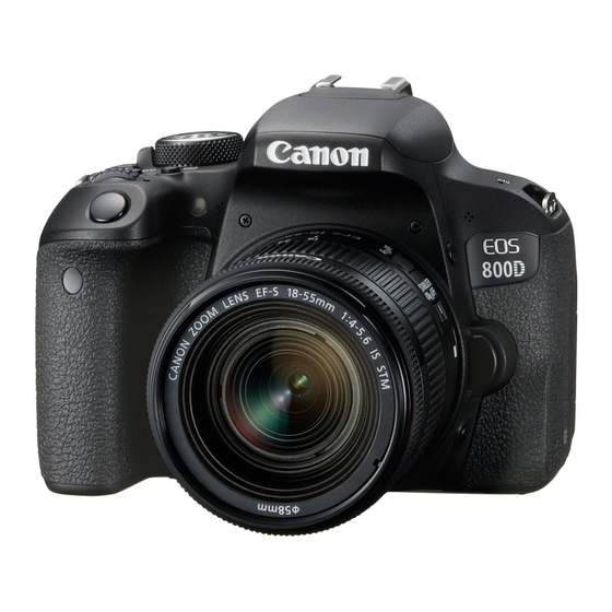Canon EOS 800D Instrucciones De La Función