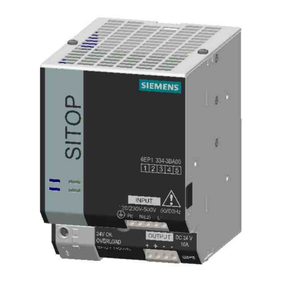 Siemens SITOP 5A Instrucciones