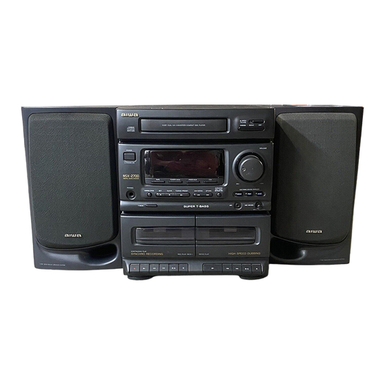 Aiwa NSX-2700 Instrucciones De Manejo