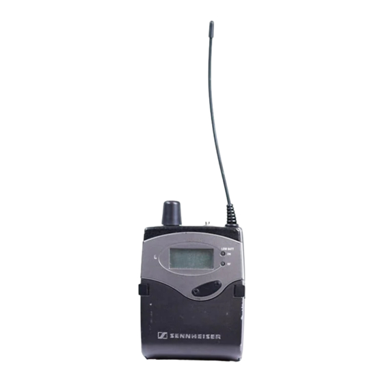 Sennheiser EK 3253 Instrucciones De Uso