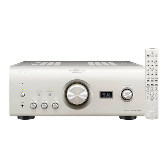 Denon PMA-2500NE Manual Del Usuario