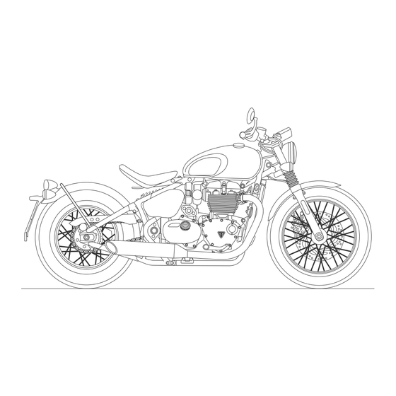 Triumph Bonneville Bobber Manual Del Propietário