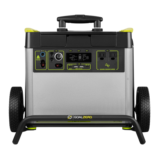 GOAL ZERO YETI 3000 LITHIUM Guia Del Usuario