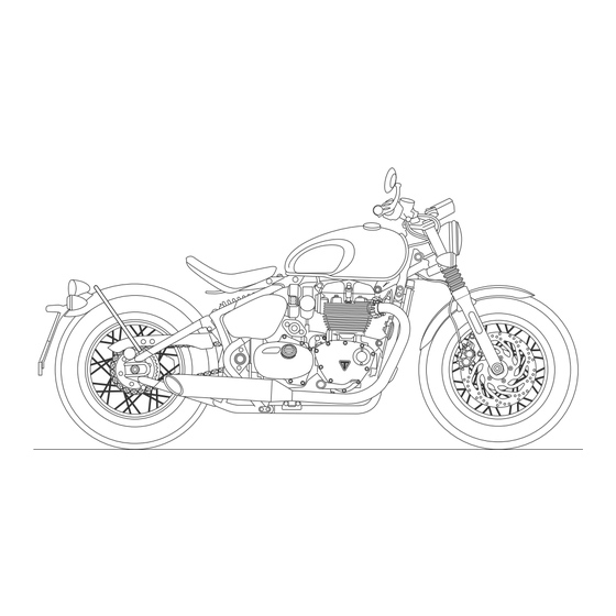 Triumph Bonneville Bobber Manual Del Propietário