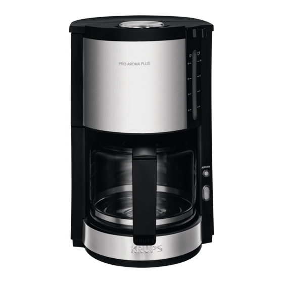 Krups PRO AROMA PLUS Manual Del Usaurio