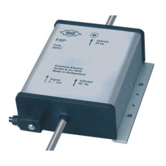 Emerson FSP Instrucciones De Funcionamiento