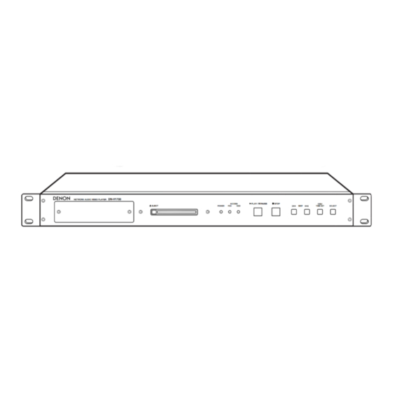 Denon DN-V1700 Instrucciones De Operación