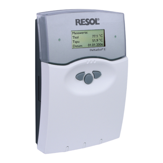 Resol DeltaSol E Montaje