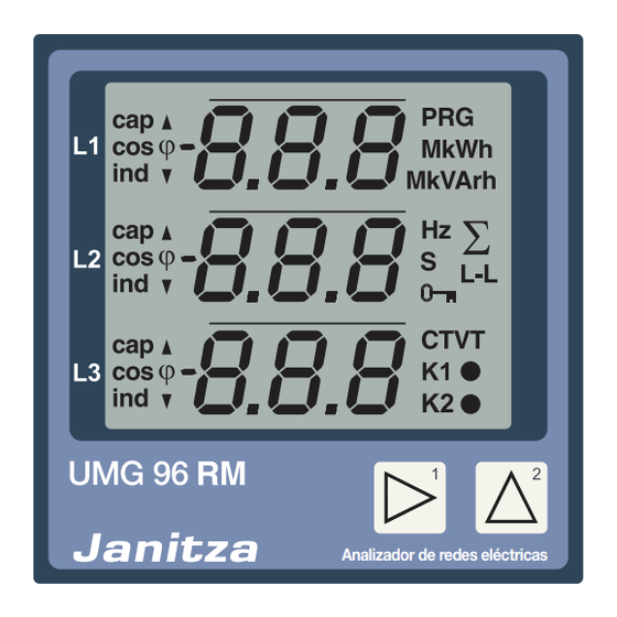 janitza UMG 96 RM-E Instrucciones De Instalación