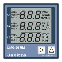 janitza UMG 96 RM-E Manual De Usuario
