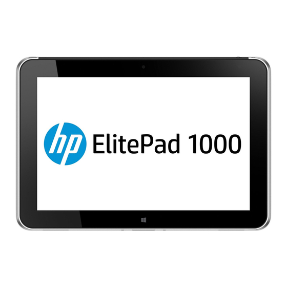 HP ElitePad 1000 G2 Healthcare Guia Del Usuario