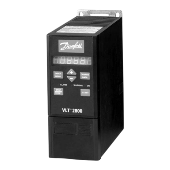 Danfoss VLT 2800 Serie Manual Del Usuario
