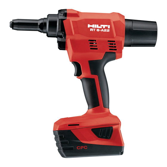 Hilti RT 6-A22 Manual De Instrucciones