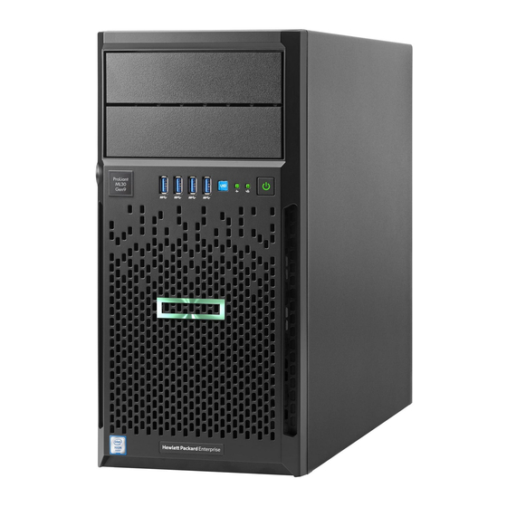 HP HPE ProLiant ML30 Gen9 Manuales