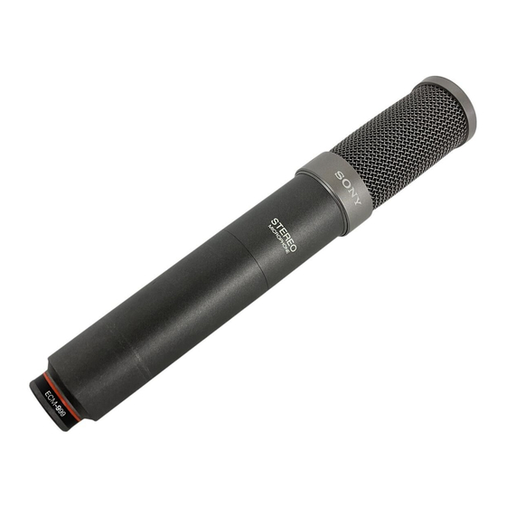 Sony ECM-999 Manual De Instrucciones