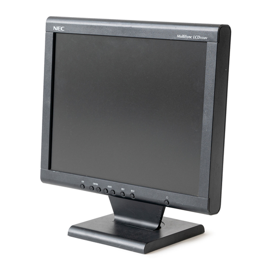 NEC MultiSync LCD1550V Manual Del Usuario