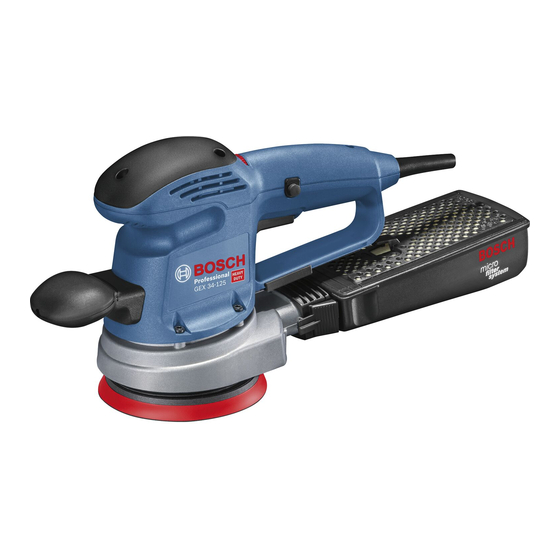 Bosch GEX 34-125 Professional Manual Original
