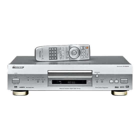 Pioneer DV-868AVi Manual De Instrucciones