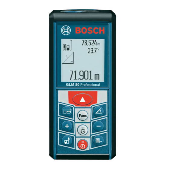 Bosch GLM 80 Manuales