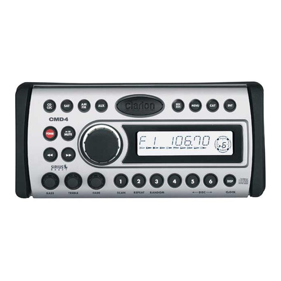Clarion CMD4 Manual De Instrucciones