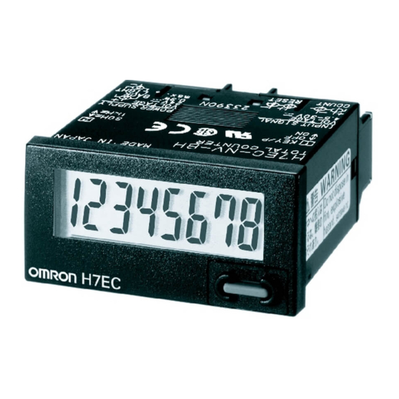 Omron H7E Manual De Instrucciones