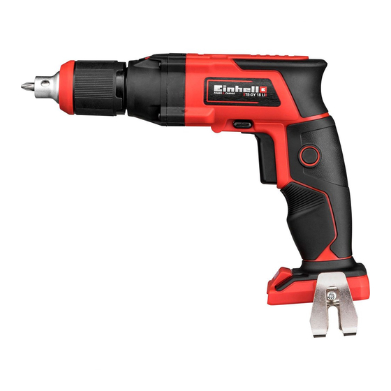 EINHELL TE-DY 18 Li-Solo Manual De Instrucciones Original